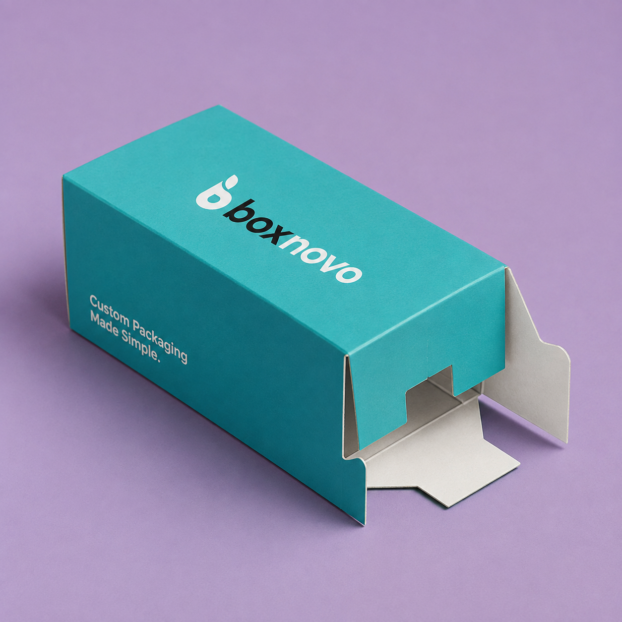 123 bottom folding carton with custom printed packaging design