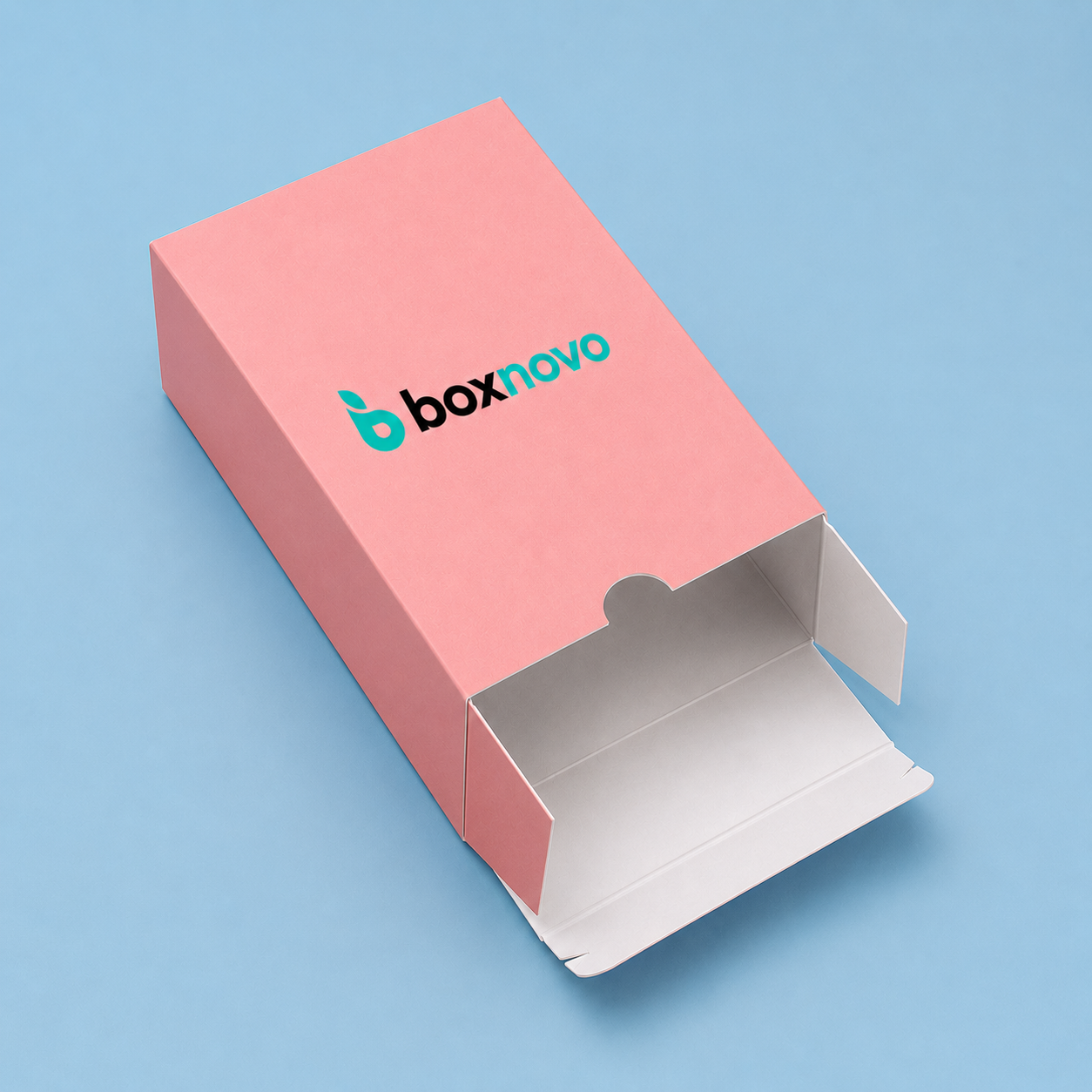 Branded 123 bottom product box with custom printed artwork