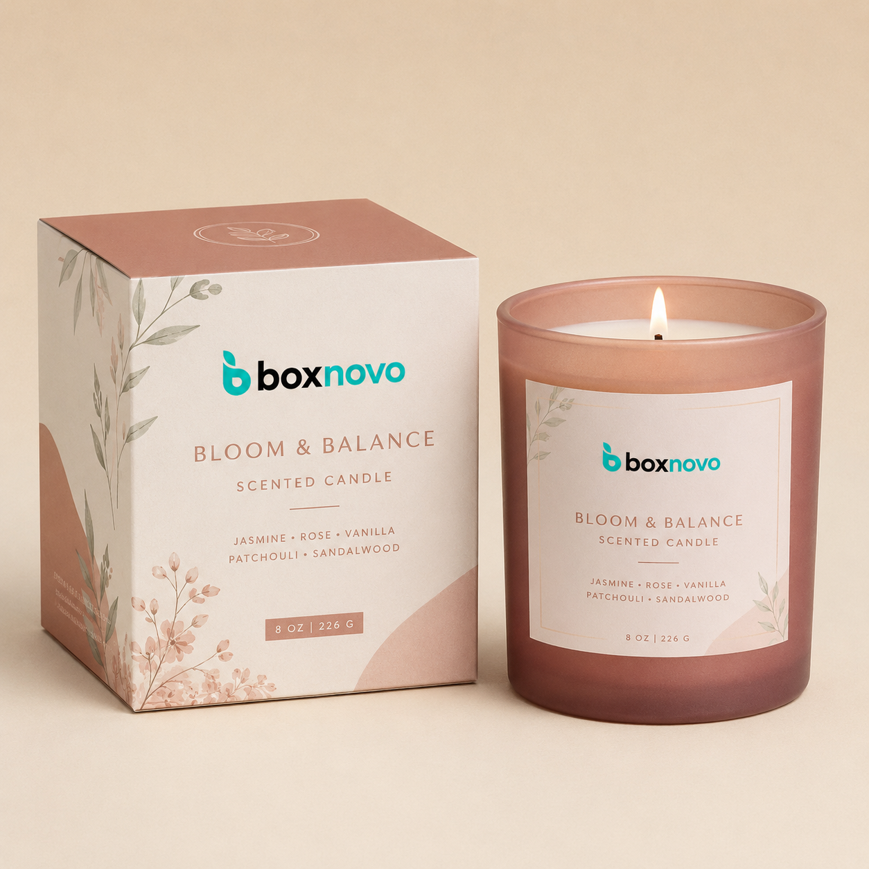 Branded Candle Packaging for custom candle products