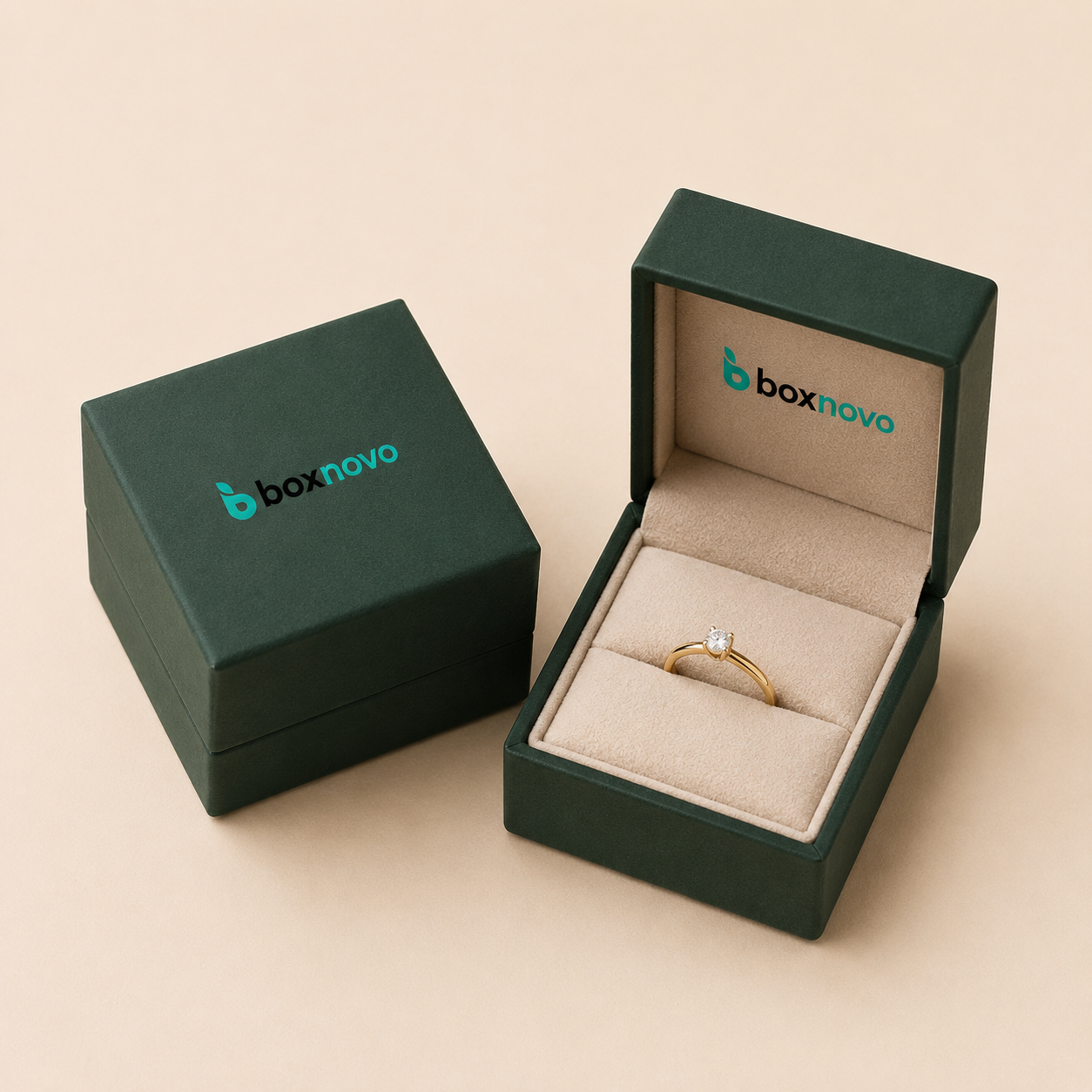 Branded Ring Boxes with custom jewelry presentation