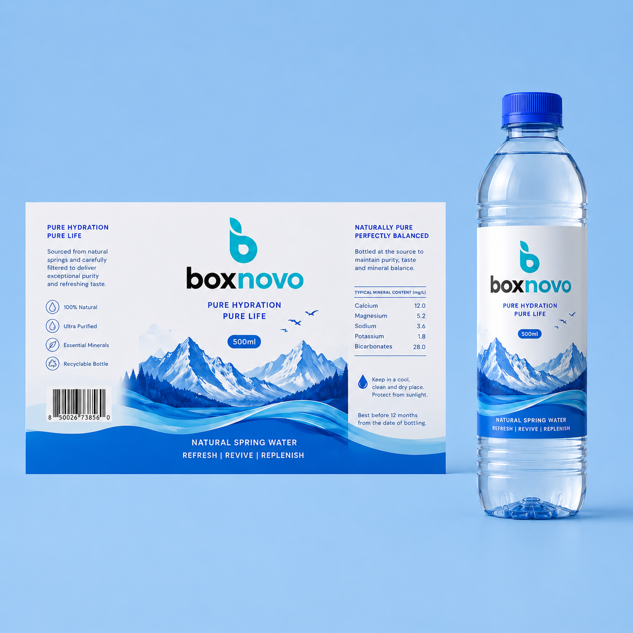 Personalized Bottle Labels for events and promotional water bottles