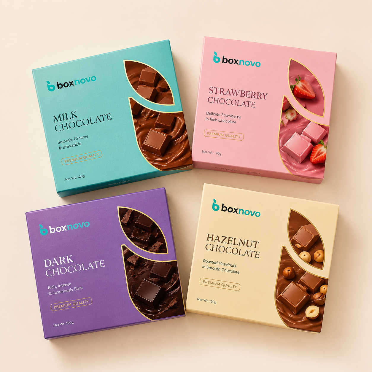 Custom Chocolate Gift Boxes for elegant chocolate gifting