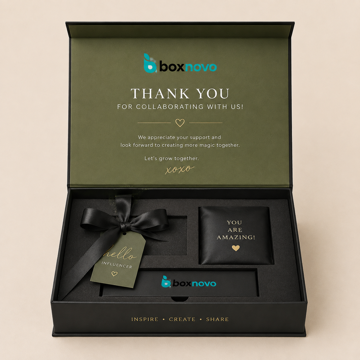 Creator Gift Box Packaging with custom branding and premium presentation