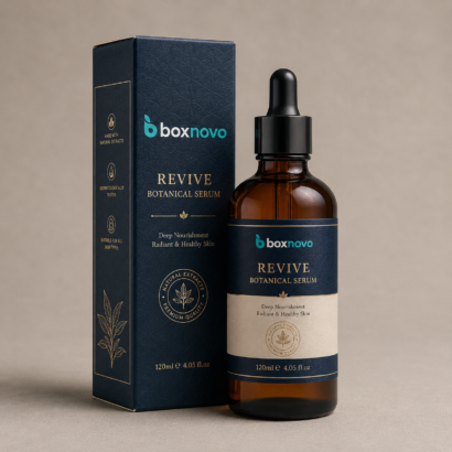 Custom 120ml Bottle Boxes for branded bottle packaging