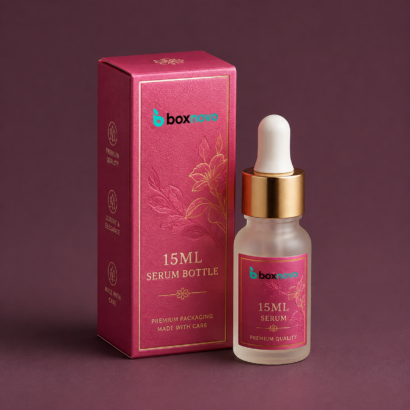 Custom 15ml Bottle Boxes for compact bottle packaging