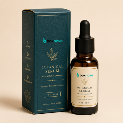Custom 1oz Bottle Boxes for dropper and serum bottles