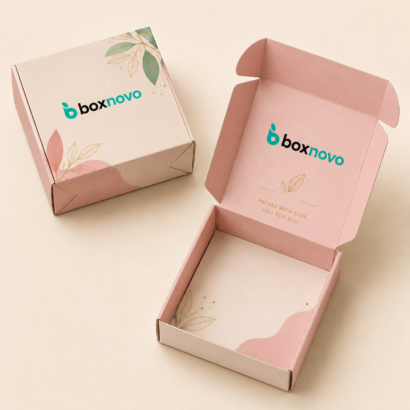 Custom Folding Boxes by BoxNovo with printed branding and foldable packaging design