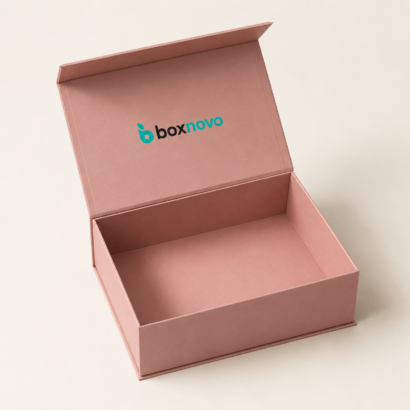 Custom Magnetic Closure Rigid Boxes by BoxNovo with hinged rigid construction