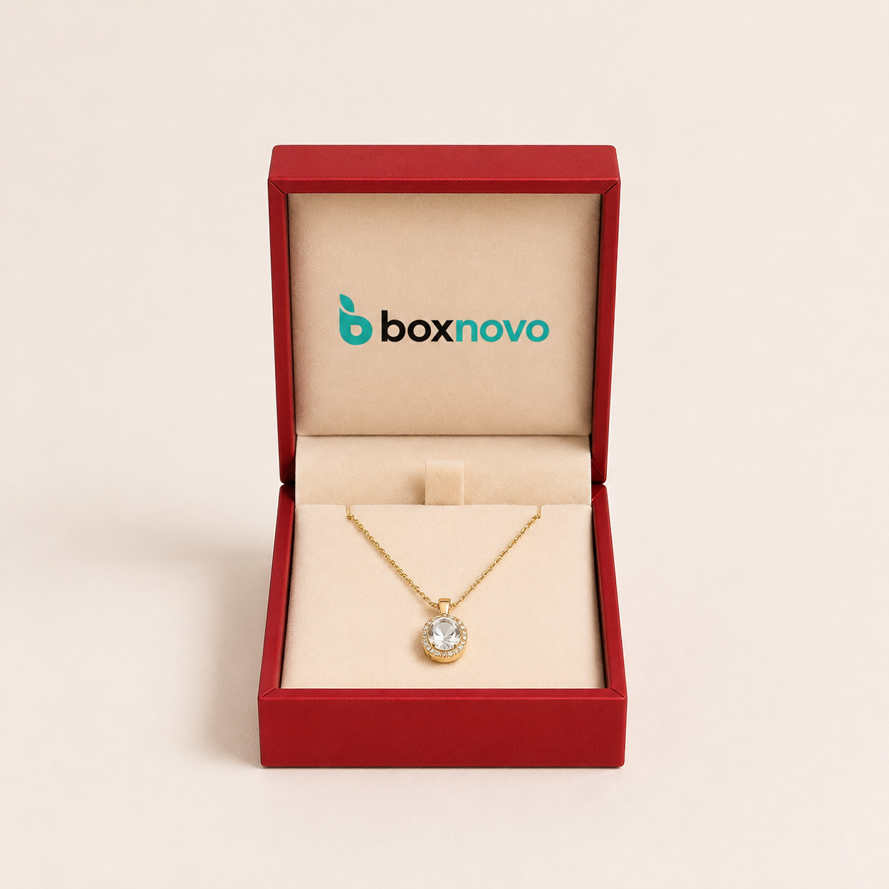 Custom Necklace Packaging with organized jewelry presentation