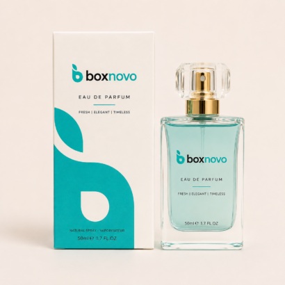 Custom Perfume Boxes by BoxNovo for branded fragrance packaging