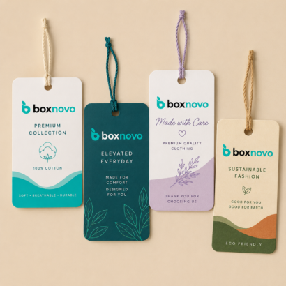 Custom Personalised Labels for Clothes with branded apparel designs