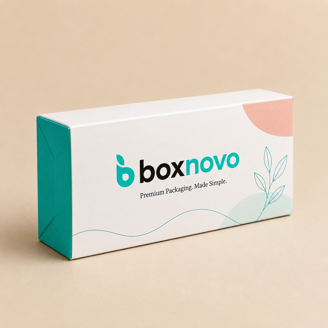 Custom printed paperboard box for branded product packaging