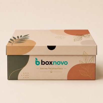 Custom Retail Shoe Boxes with branded packaging design