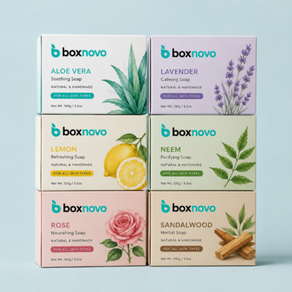 Custom Soap Boxes Wholesale for branded handmade soap packaging