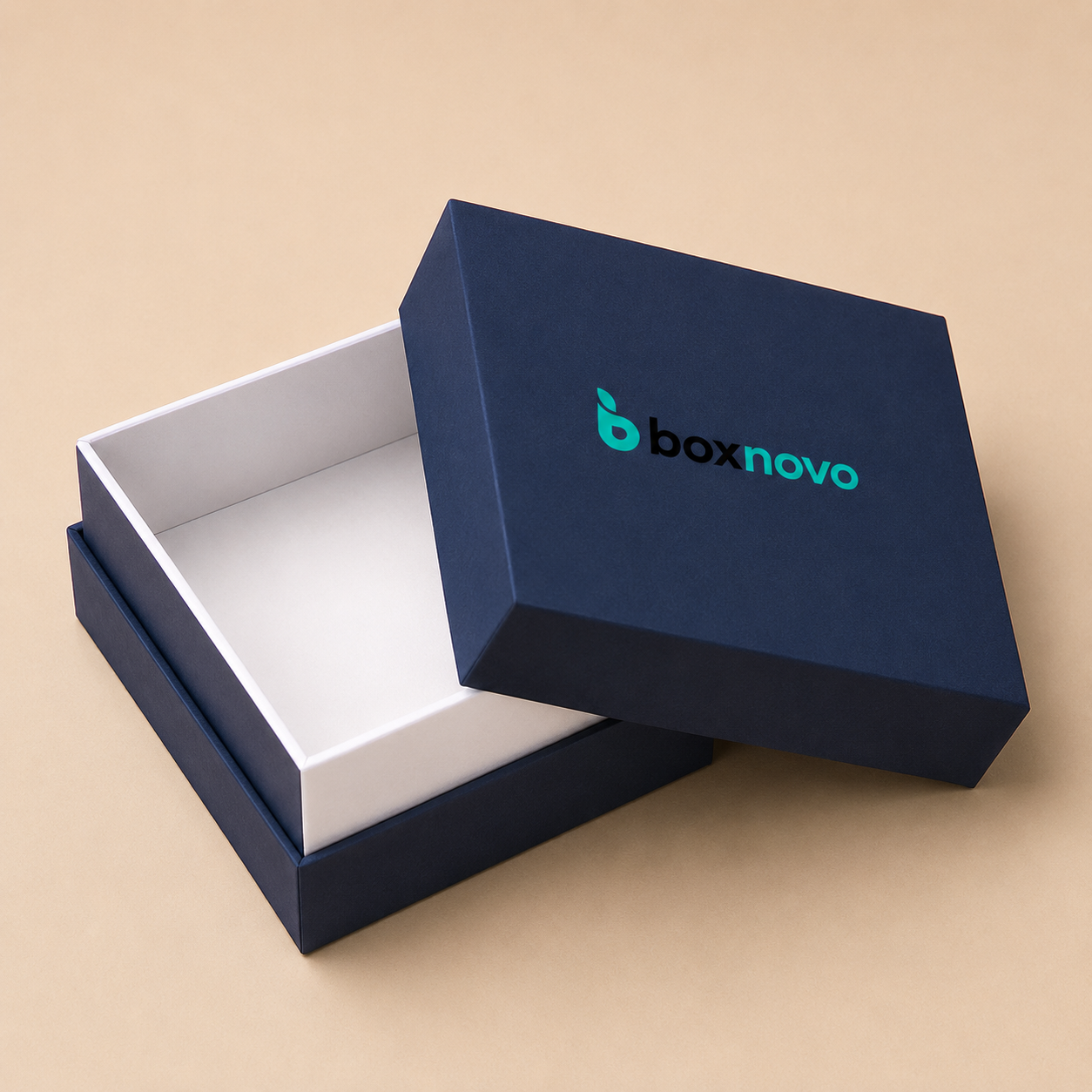 Custom Two-Piece Boxes with removable lid and rigid construction