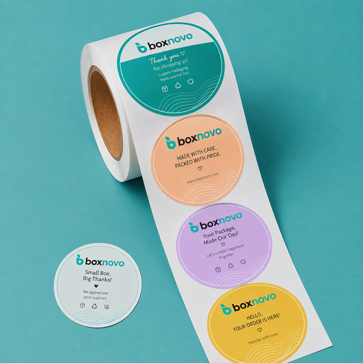 Die-Cut Personalized Labels with custom shapes and branding