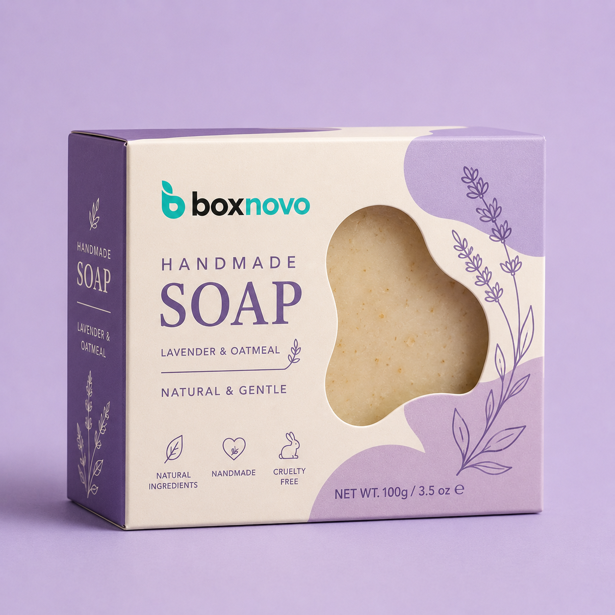 Handmade Soap Boxes with custom printed branding and artwork