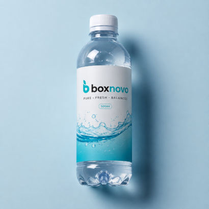 Custom Labels for Water Bottles with branded bottle packaging