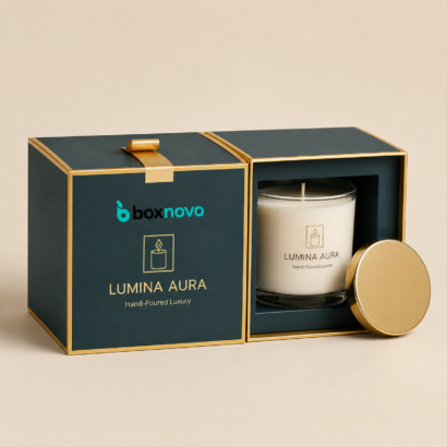Custom Luxury Candle Packaging for premium scented candles
