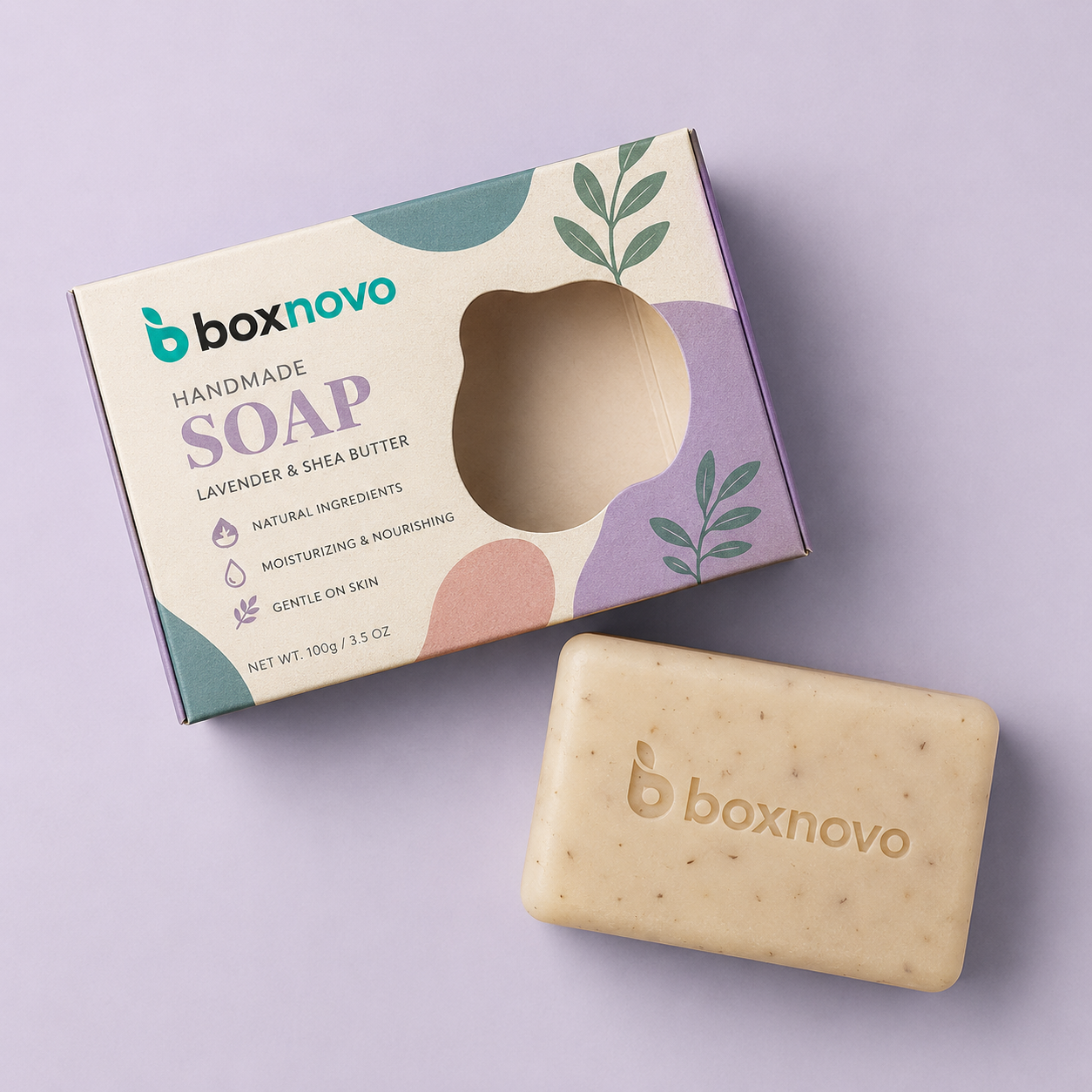 Soap Bar Packaging with custom branded box design