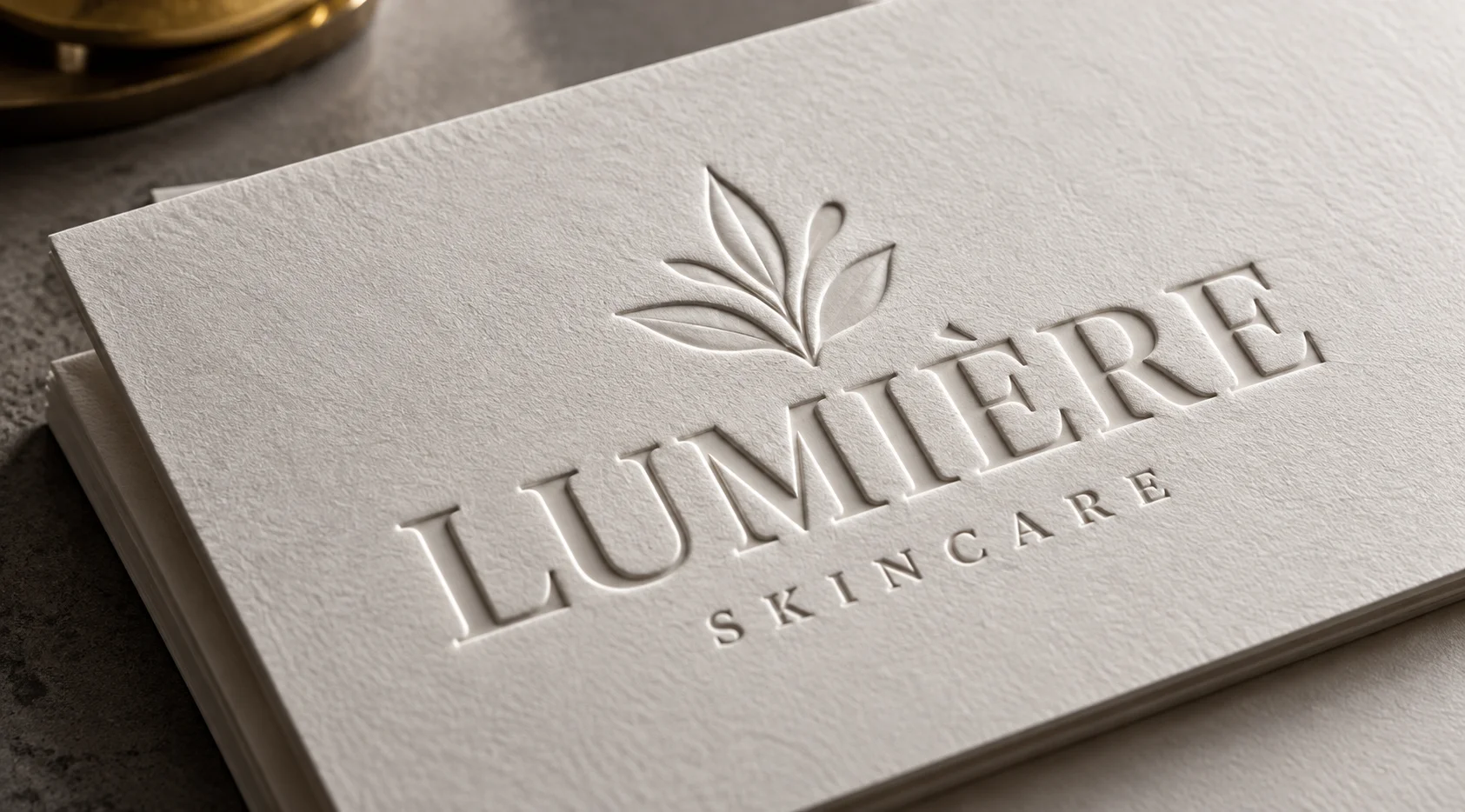 Embossing packaging finish