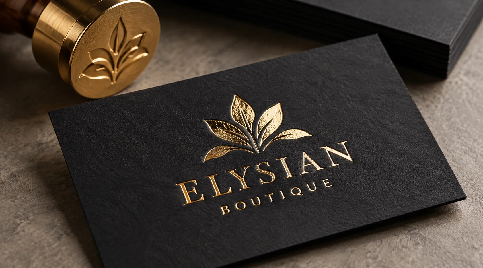 Foil stamping packaging finish