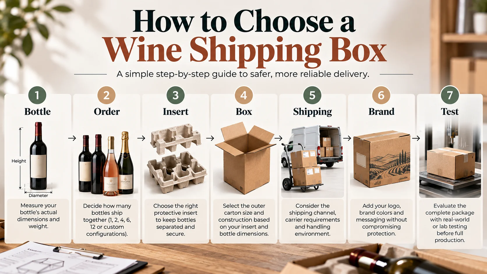 Seven-step guide to choosing a wine shipping box