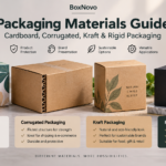 Packaging material types including cardboard, corrugated, kraft and rigid packaging